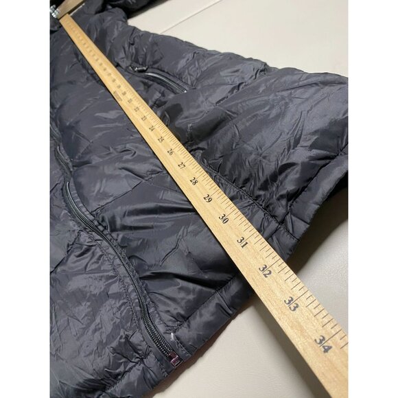 Michael Kors Packable Down Fill Puffer Jacket Coat Women Size Small Black Hooded - Picture 6 of 16